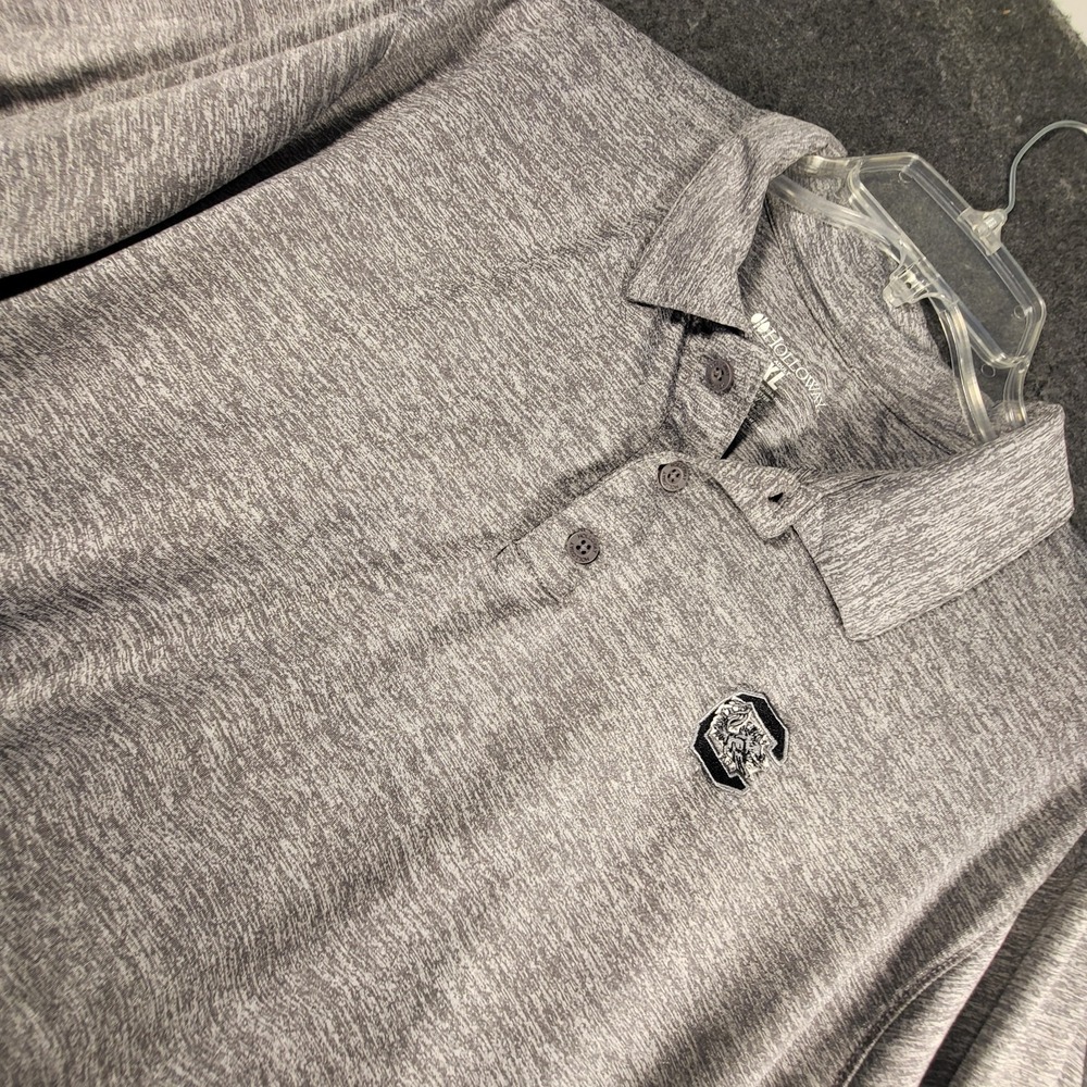 University Of South Carolina Gamecocks Holloway Golf Polo Gray Mens XL Dry Excel